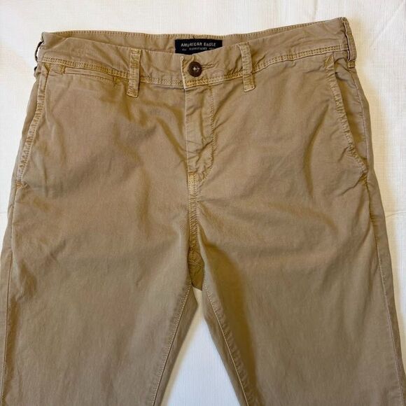 American Eagle Mens Tan Extreme Flex Slim Chino #3793, 30x32 (measures 30x31) - Picture 2 of 13